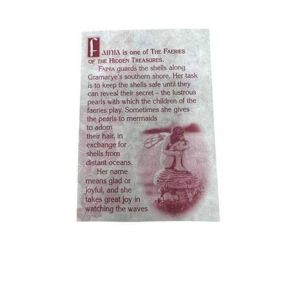 Fainia Faerie Of The Hidden Treasures Trinket Box By Gramarye Harmony Kingdom - Picture 3 of 9